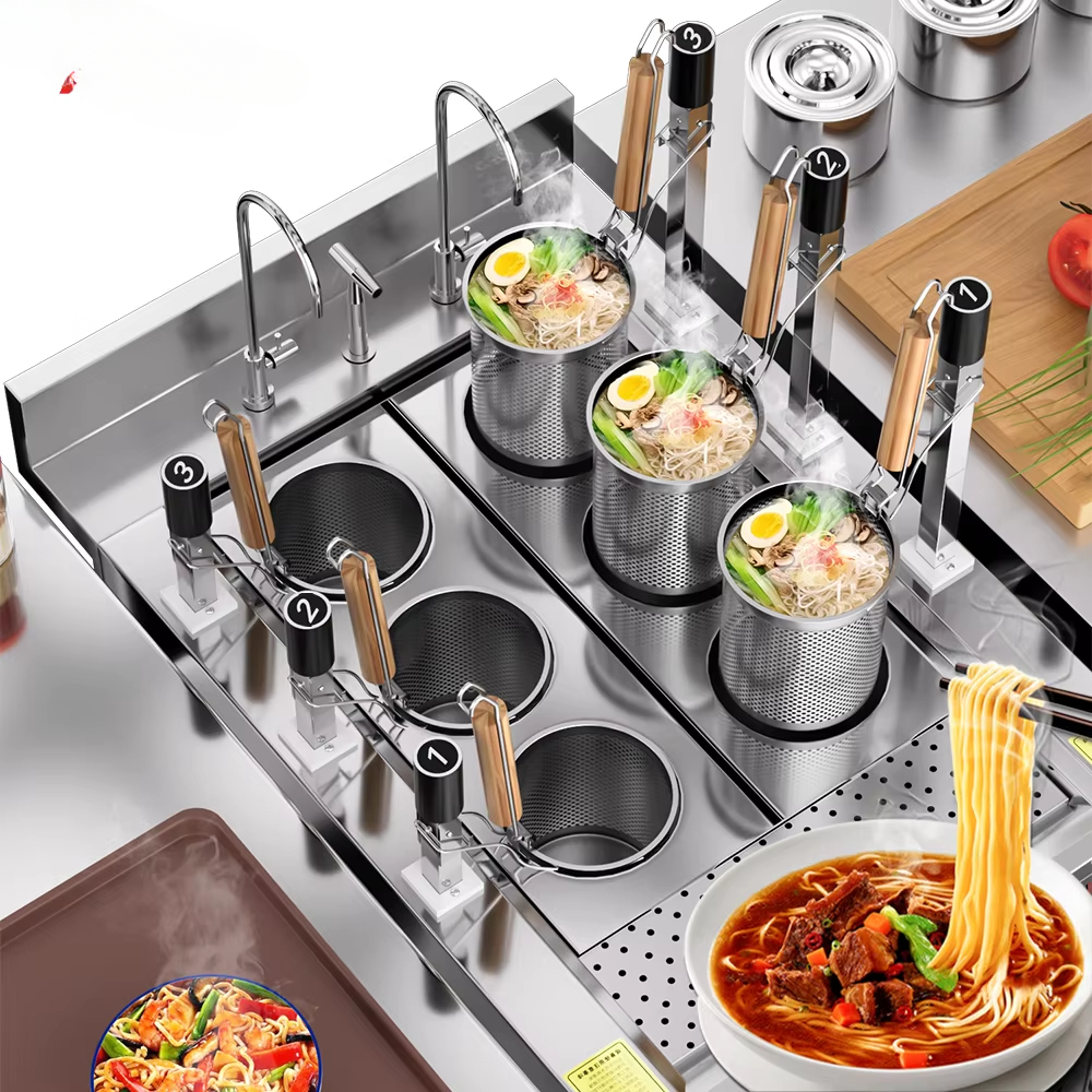 Commercial Kitchen Boiler - Commercial Automatic Pasta Cooker - Stainless