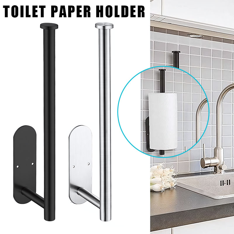 Commercial Kitchen Towels - Adhesive Toilet Paper Holder Organizer Wall