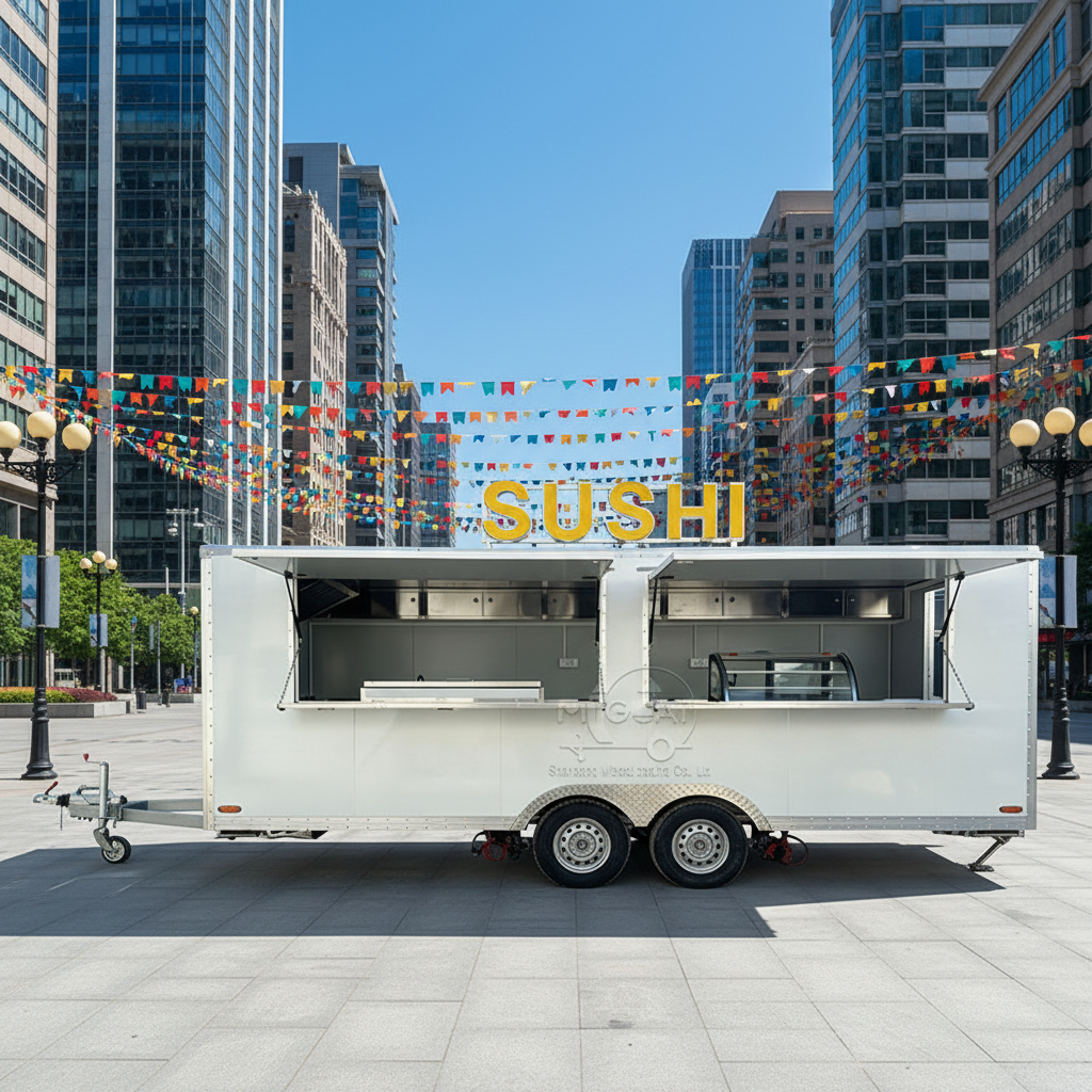 Commercial Kitchen Windows - White Snack Mobile Stainless Steel Kitchen