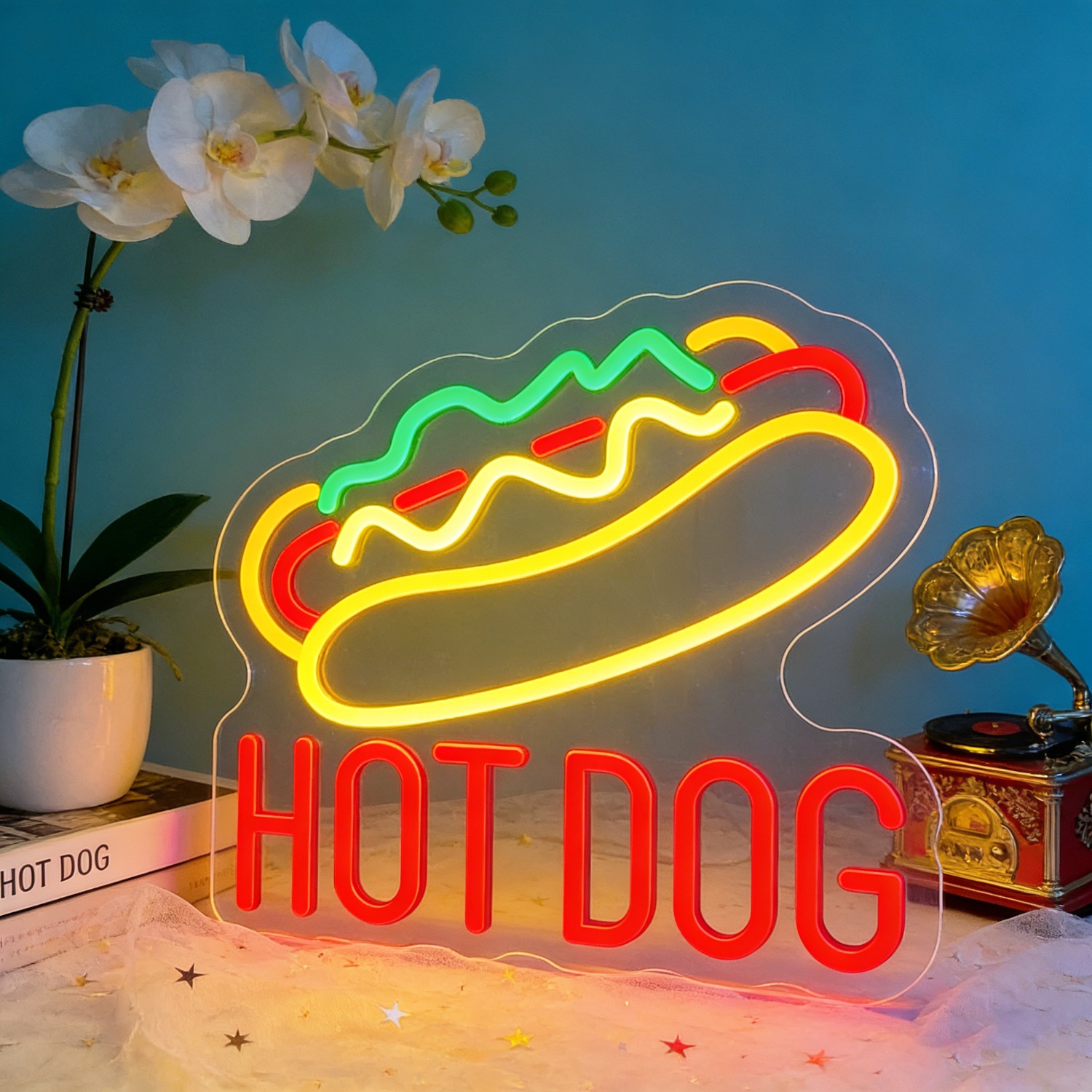 HOT DOG Neon Sign Food Shaped  - Commercial Kitchen Windows のレビューと価格