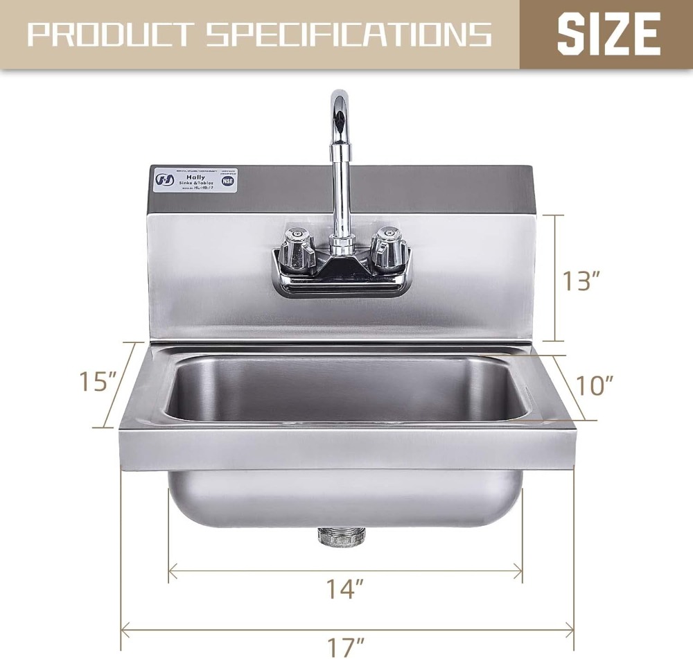Commercial Wall Mount Hand Bas - Commercial Kitchen Faucets のレビューと価格