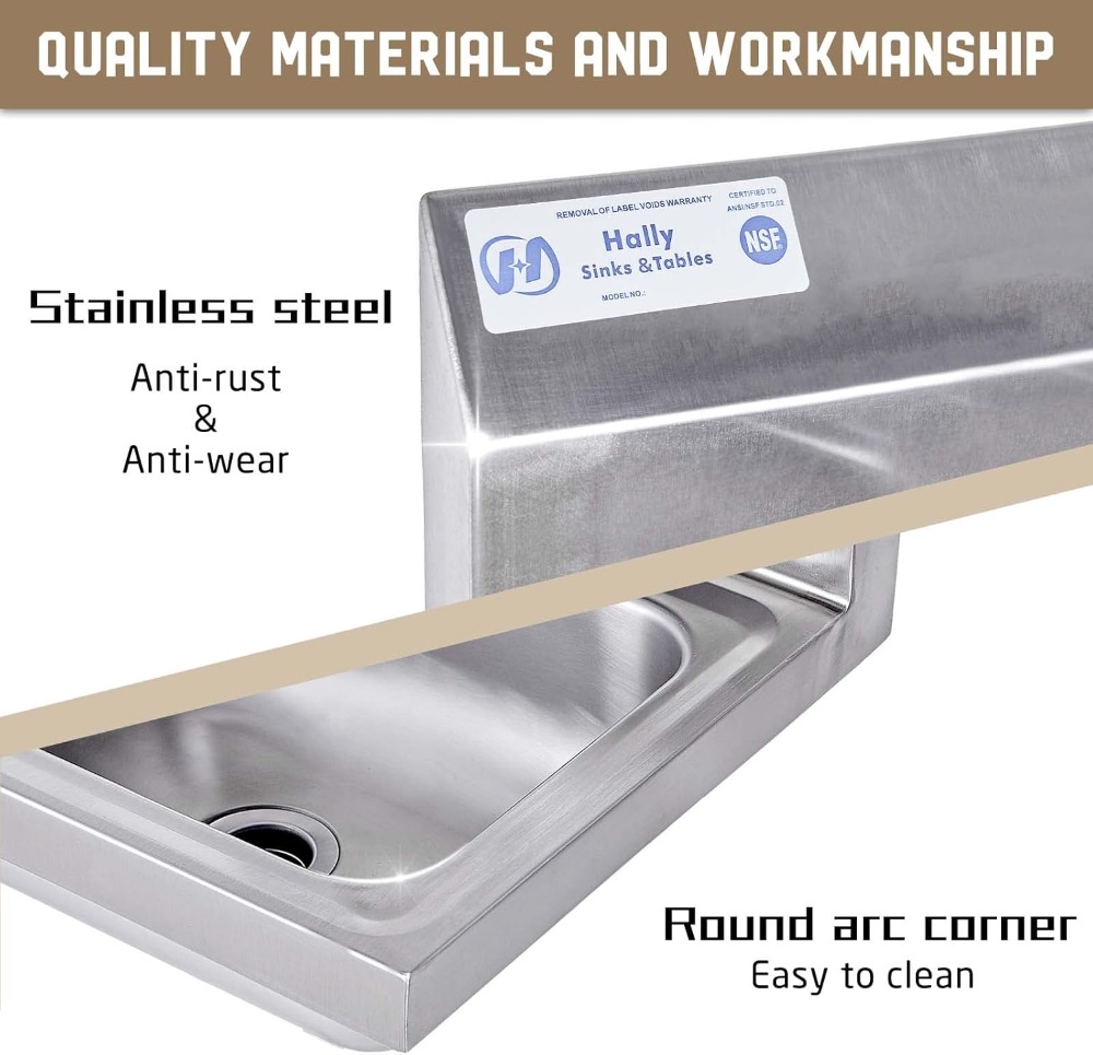 Commercial Wall Mount Hand Bas - Commercial Kitchen Faucets のレビューと価格