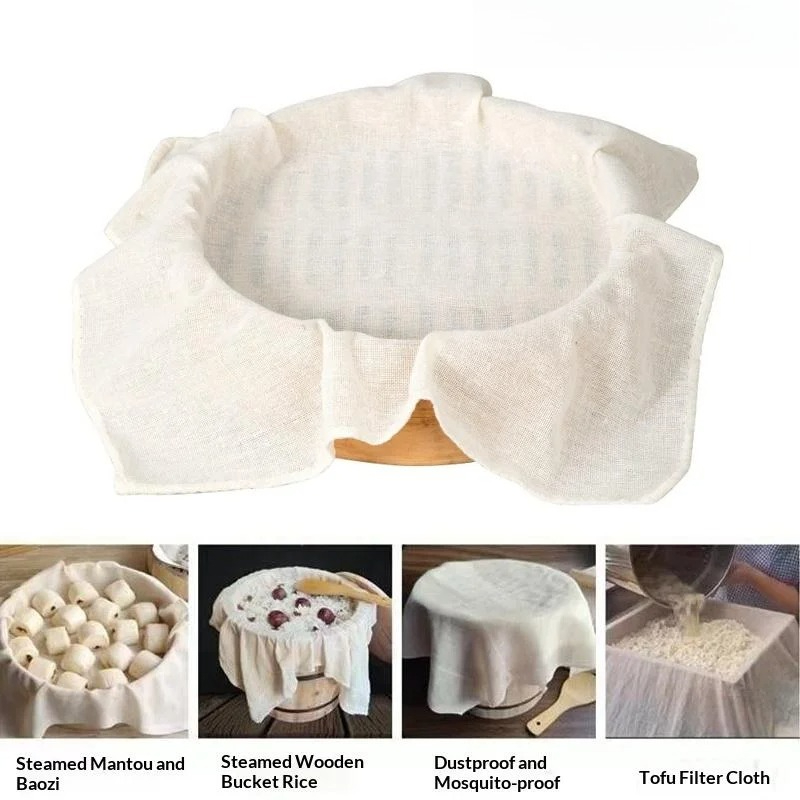 3Pcs Pure Round Cotton Steamer - Commercial Kitchen Towels のレビューと価格