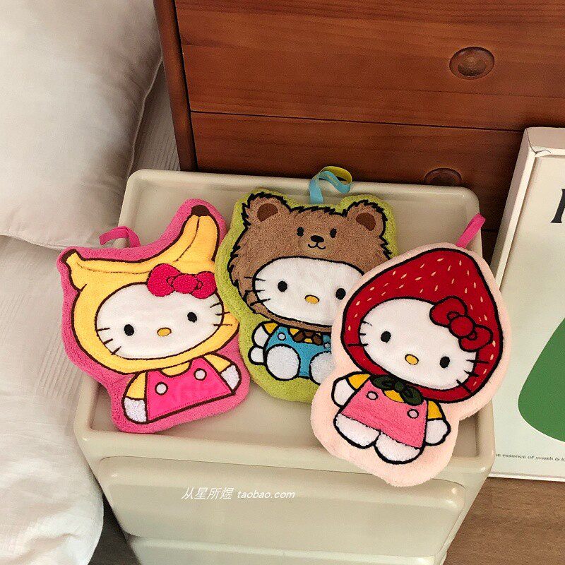 Cute Hello Kitty Cartoon Hangi - Commercial Kitchen Towels のレビューと価格