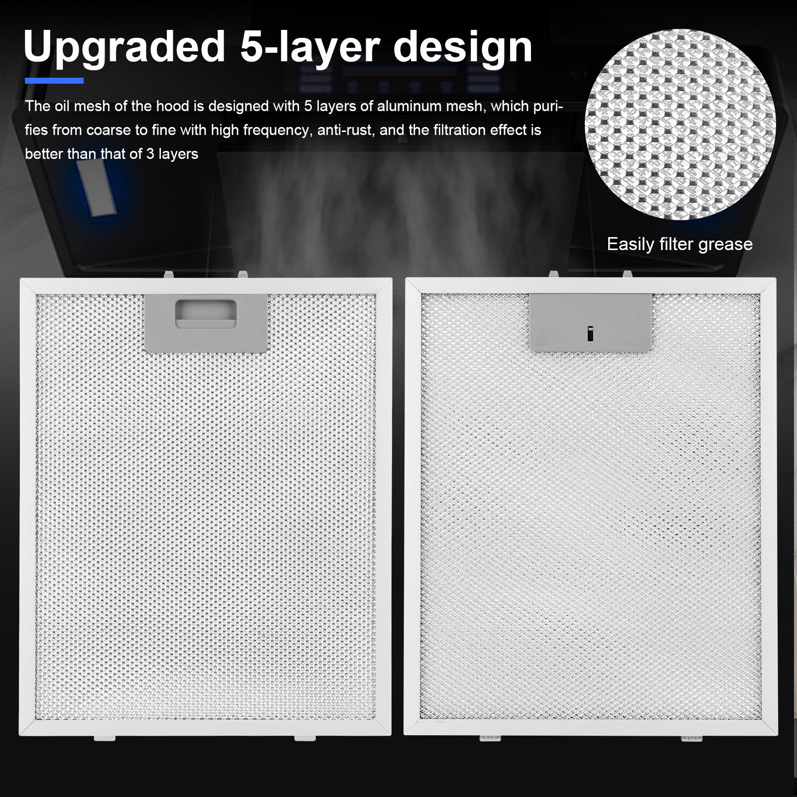 2x Range Hood Filter Replaceme - Commercial Kitchen Vent Hood のレビューと価格