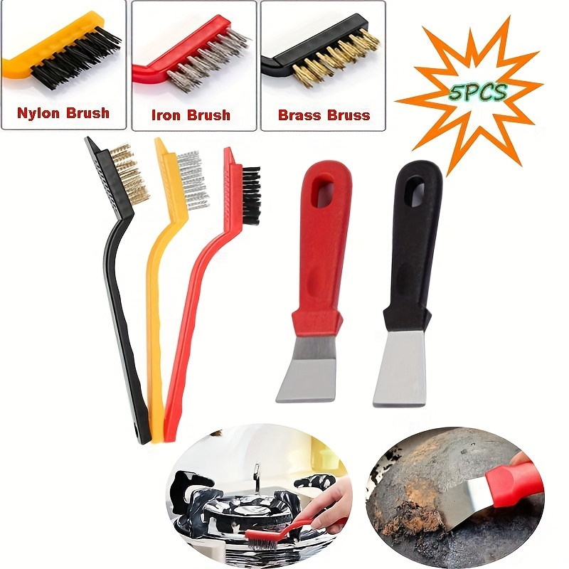 5-Piece Kitchen Cleaning Brush - Commercial Kitchen Vent Hood のレビューと価格