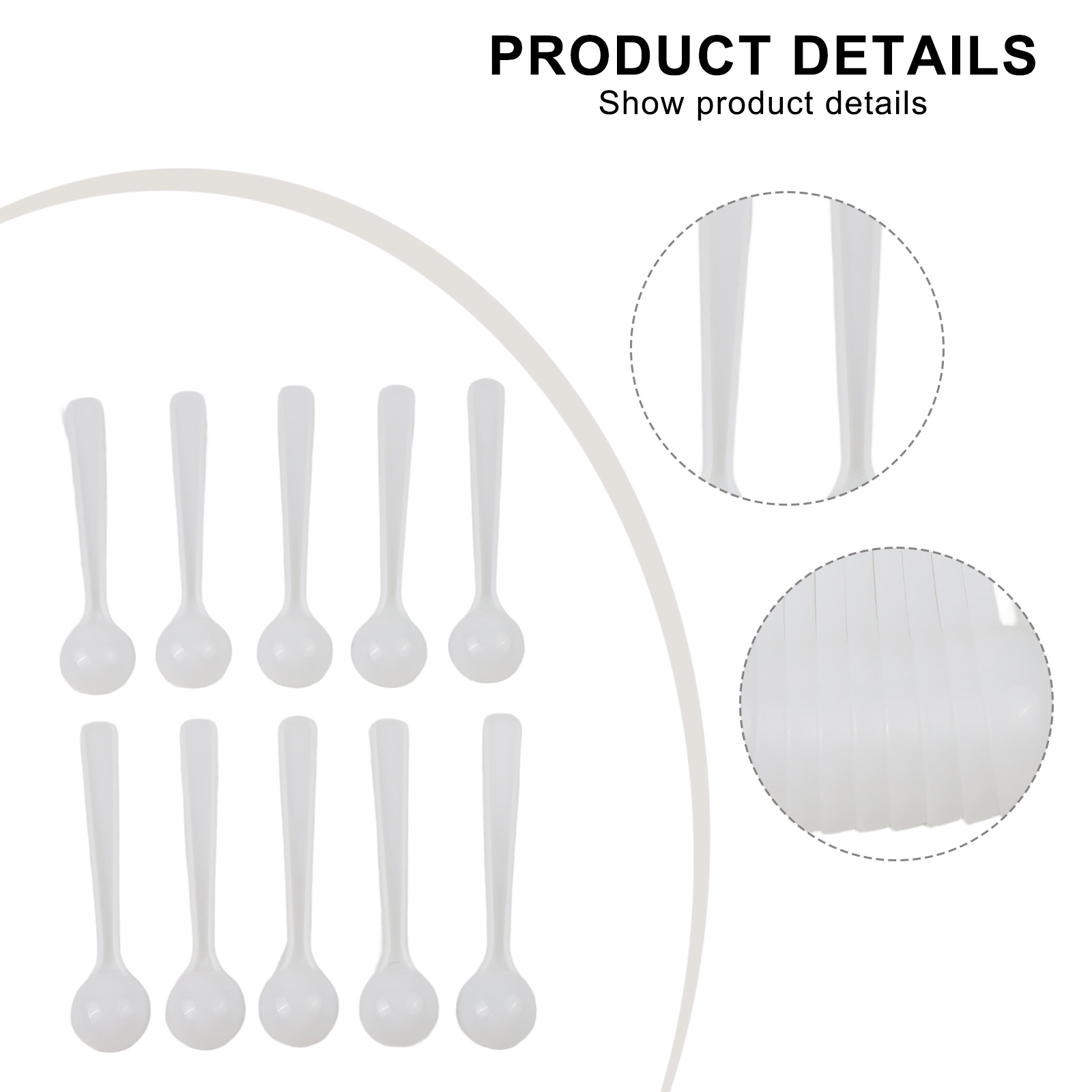 50pcs Measuring Spoon 1g White - Commercial Kitchen Products のレビューと価格
