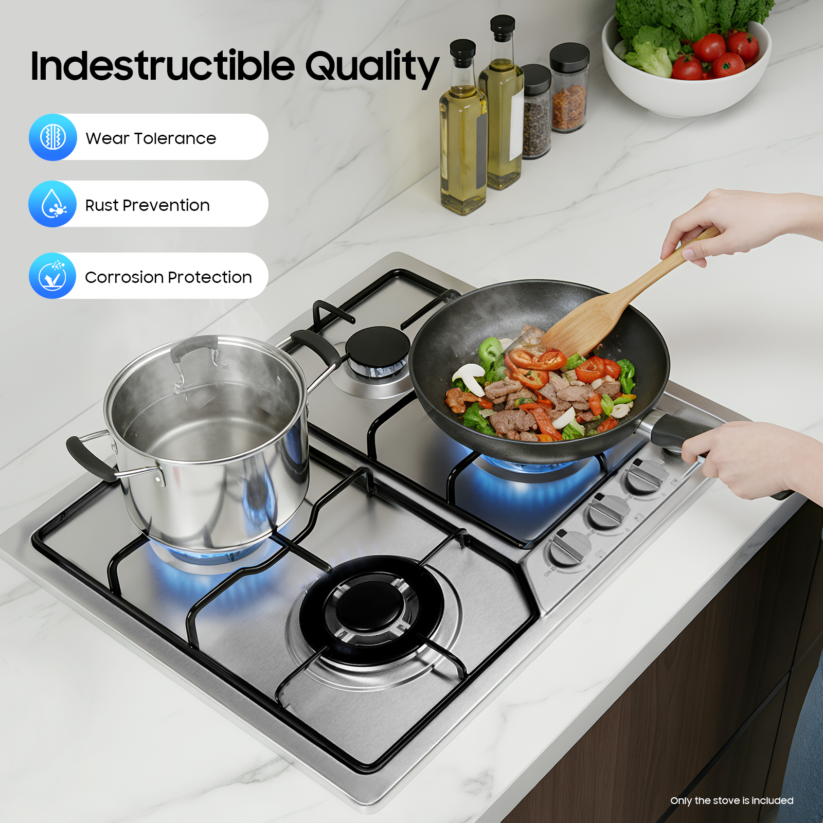4 Head Eye Stove Gas Stove 58* - Commercial Kitchen Boiler のレビューと価格