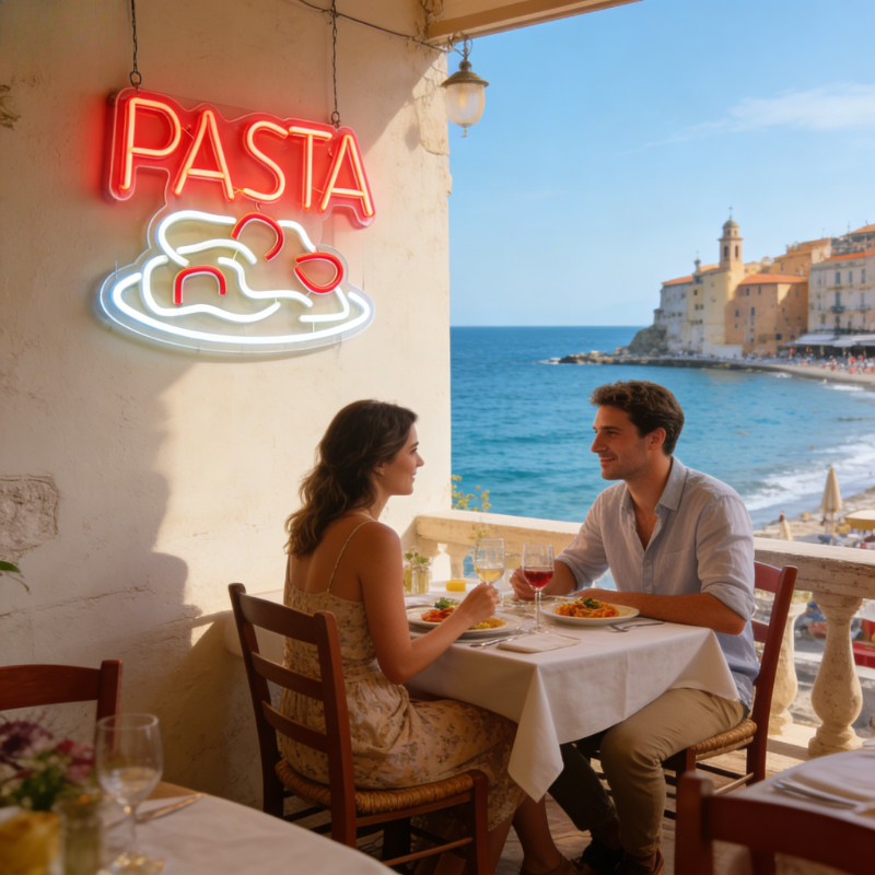 PASTA Neon Sign Shop Windows D - Commercial Kitchen Windows のレビューと価格