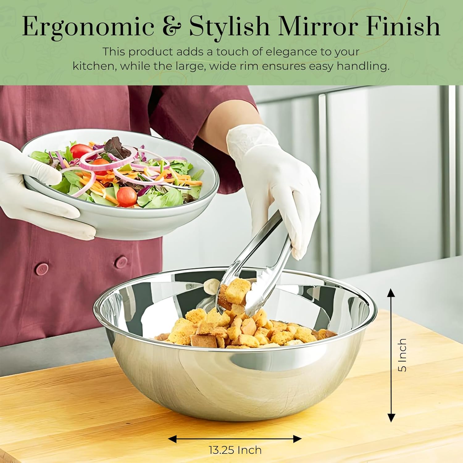 Stainless Steel Mixing Bowls 8 - Commercial Kitchen Products のレビューと価格