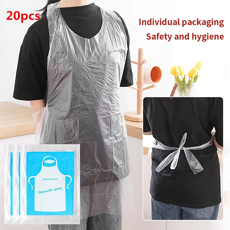 20pcs Disposable apron -PE pla - Commercial Kitchen Oil Disposal のレビューと価格