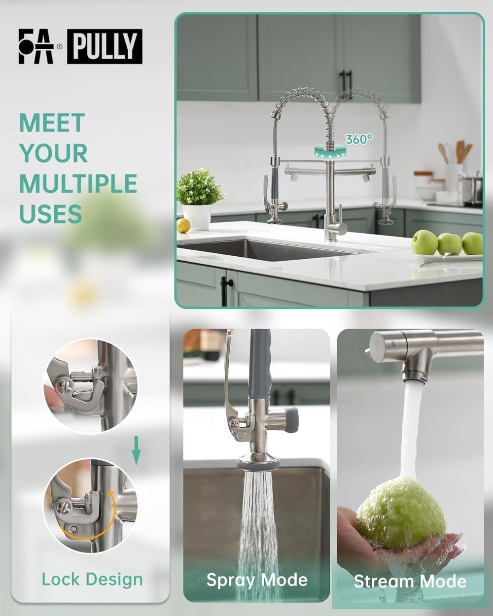 Commercial Pull Down Kitchen S - Commercial Kitchen Faucets のレビューと価格