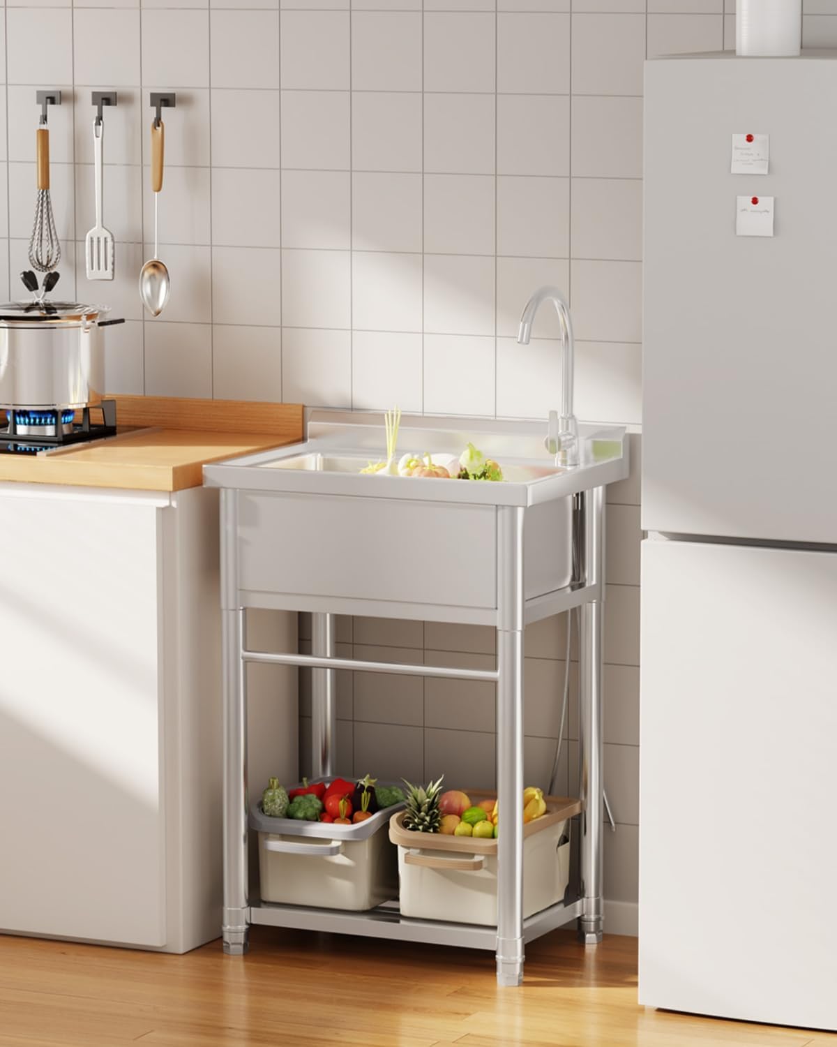 Stainless Steel Utility Sink,  - Commercial Kitchen Faucets のレビューと価格