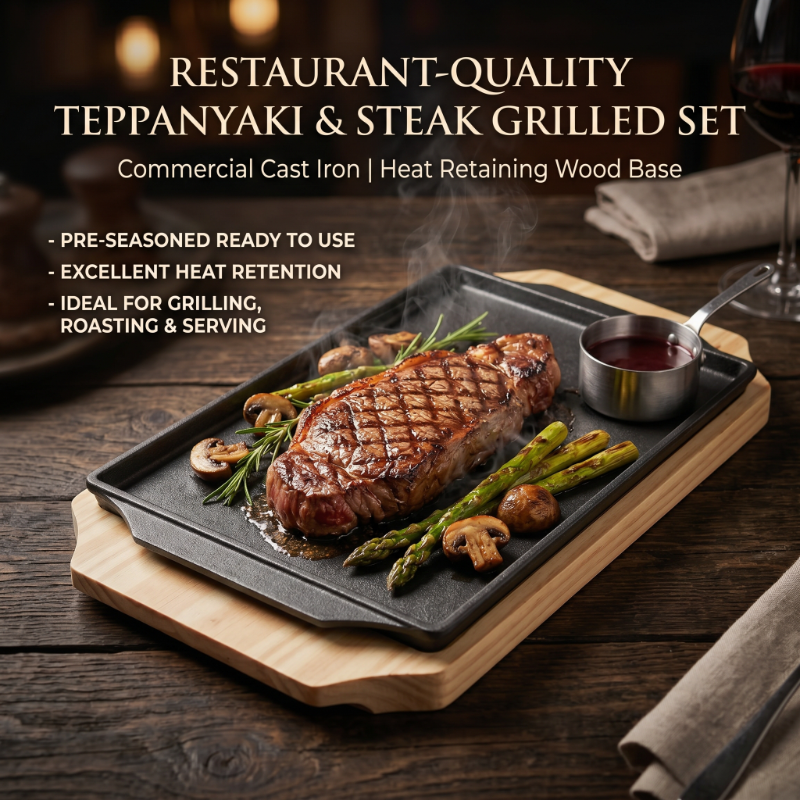 Cast Iron Rectangle Shape Rest - Teppanyaki Grill Table のレビューと価格