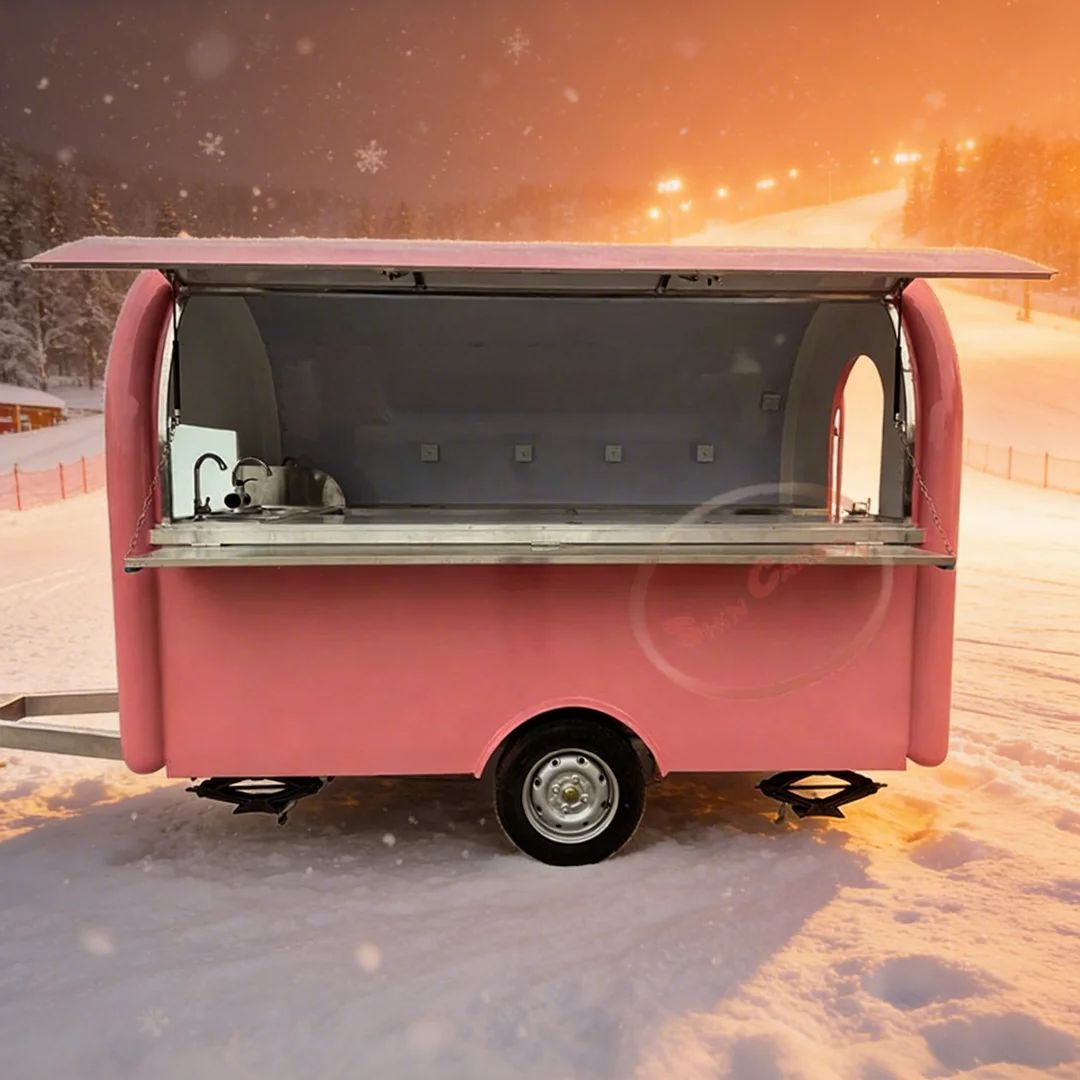 Pink Fiberglass Food Trailer C - Commercial Kitchen Windows のレビューと価格