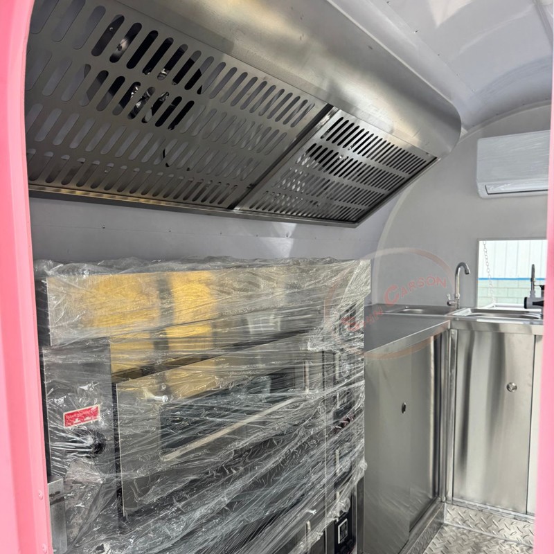 Pink Fiberglass Food Trailer C - Commercial Kitchen Windows のレビューと価格