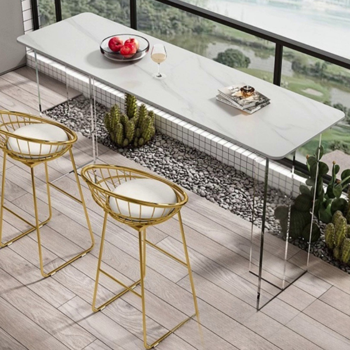 Nordic Luxury Bar Table Solid  - Commercial Kitchen Tile のレビューと価格