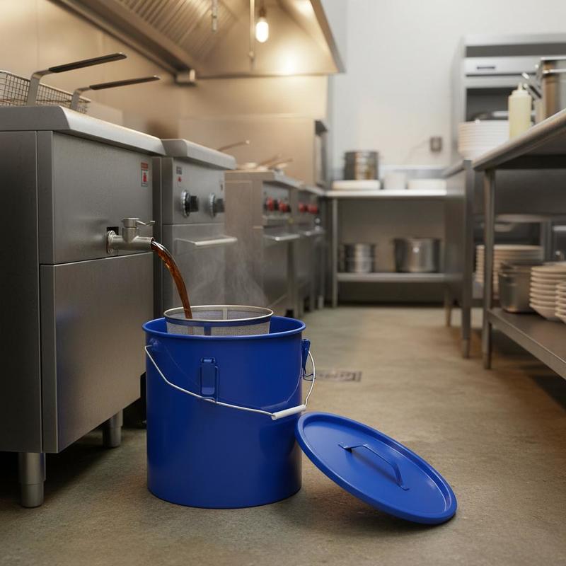 Carbon Steel Oil Storage Pail  - Commercial Kitchen Oil Disposal のレビューと価格