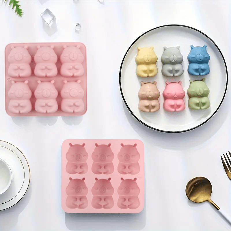 6 Cavities Cute Bear Cake Mold - Ice Cream Mochi Maker のレビューと価格