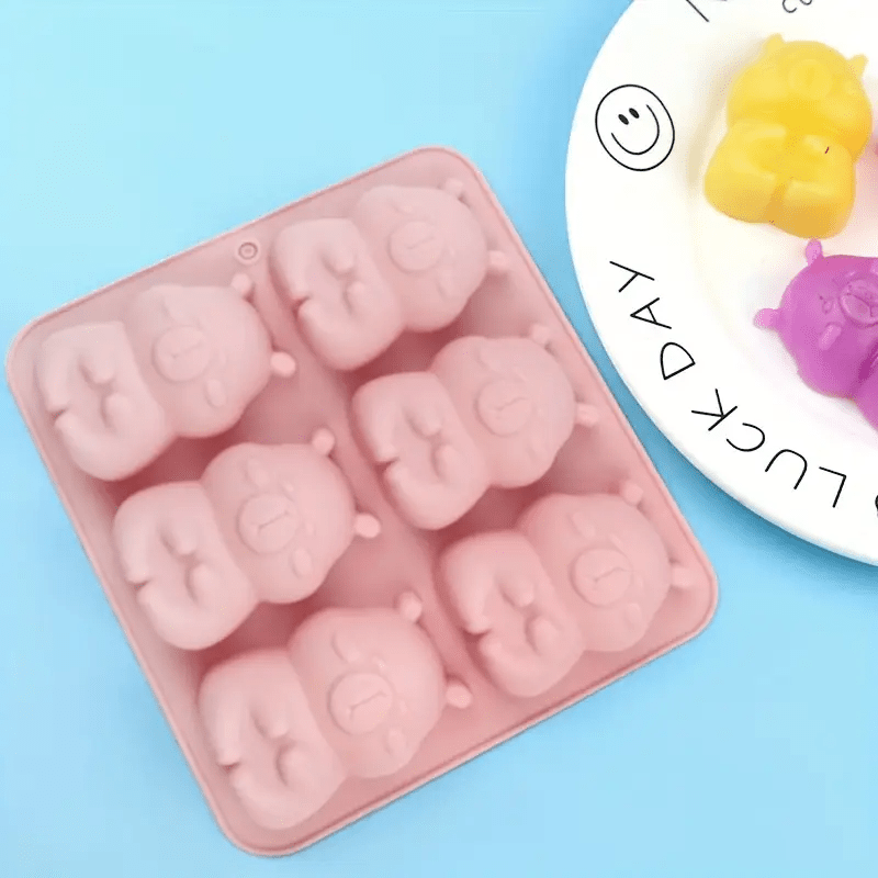6 Cavities Cute Bear Cake Mold - Ice Cream Mochi Maker のレビューと価格
