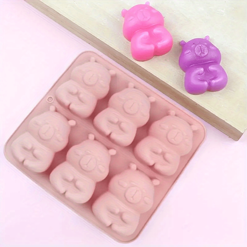 6 Cavities Cute Bear Cake Mold - Ice Cream Mochi Maker のレビューと価格