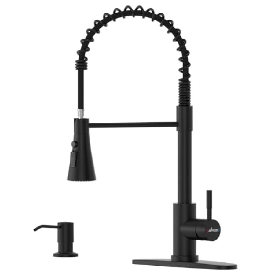 Black Kitchen Faucet with Soap - Commercial Kitchen Faucets のレビューと価格
