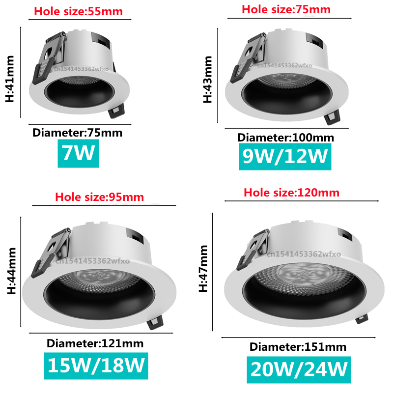 Dimmable COB downlight Spotlig - Commercial Kitchen Ceiling のレビューと価格