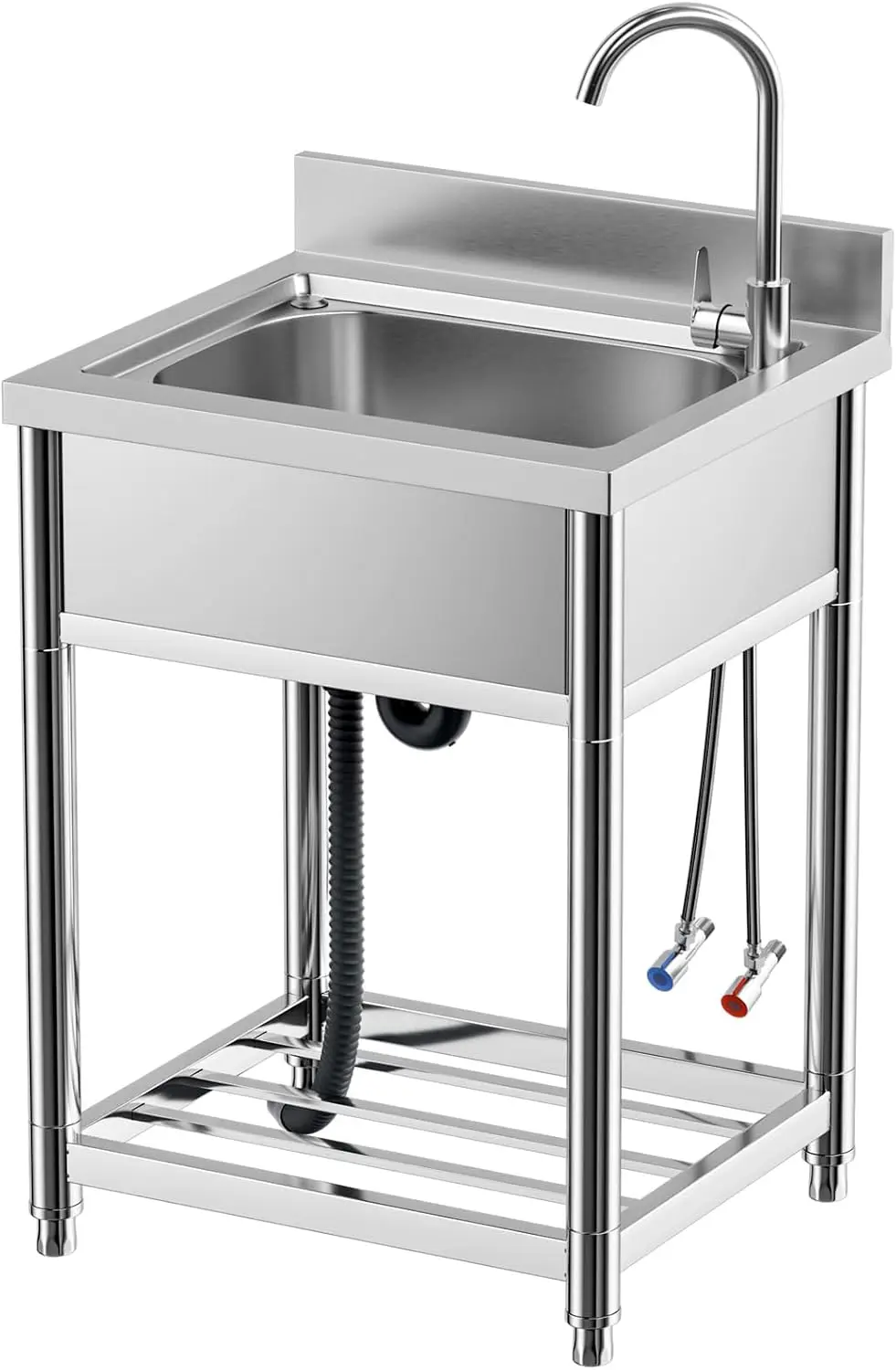 Free Standing Stainless-Steel  - Commercial Kitchen Faucets のレビューと価格