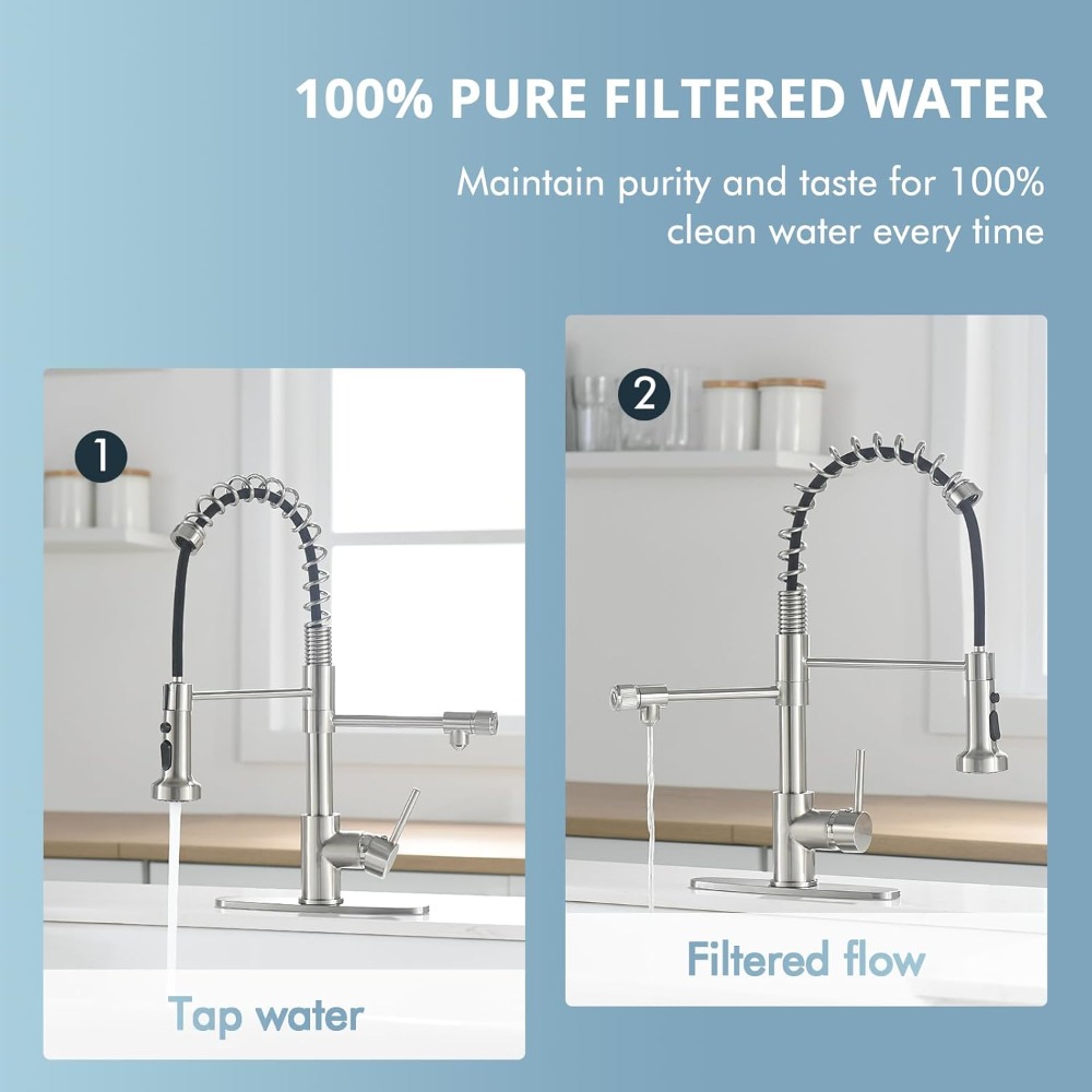 3-in-1 Pull-Down Kitchen Fauce - Commercial Kitchen Faucets のレビューと価格