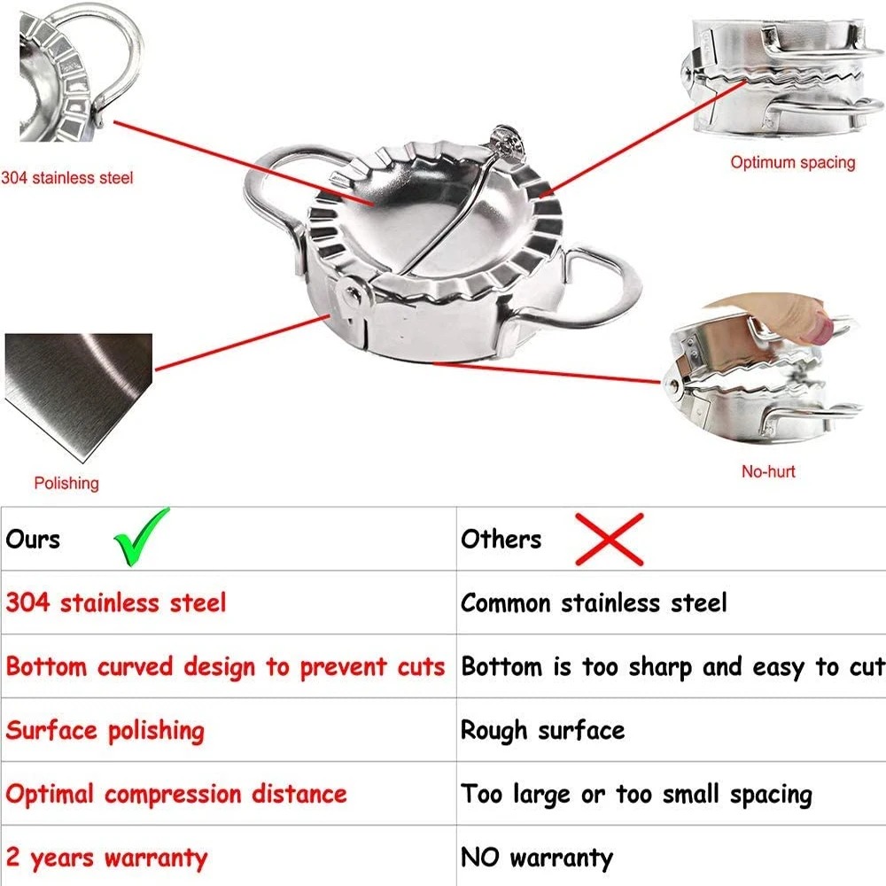 Stainless Steel Dumpling Maker - Commercial Kitchen Products のレビューと価格