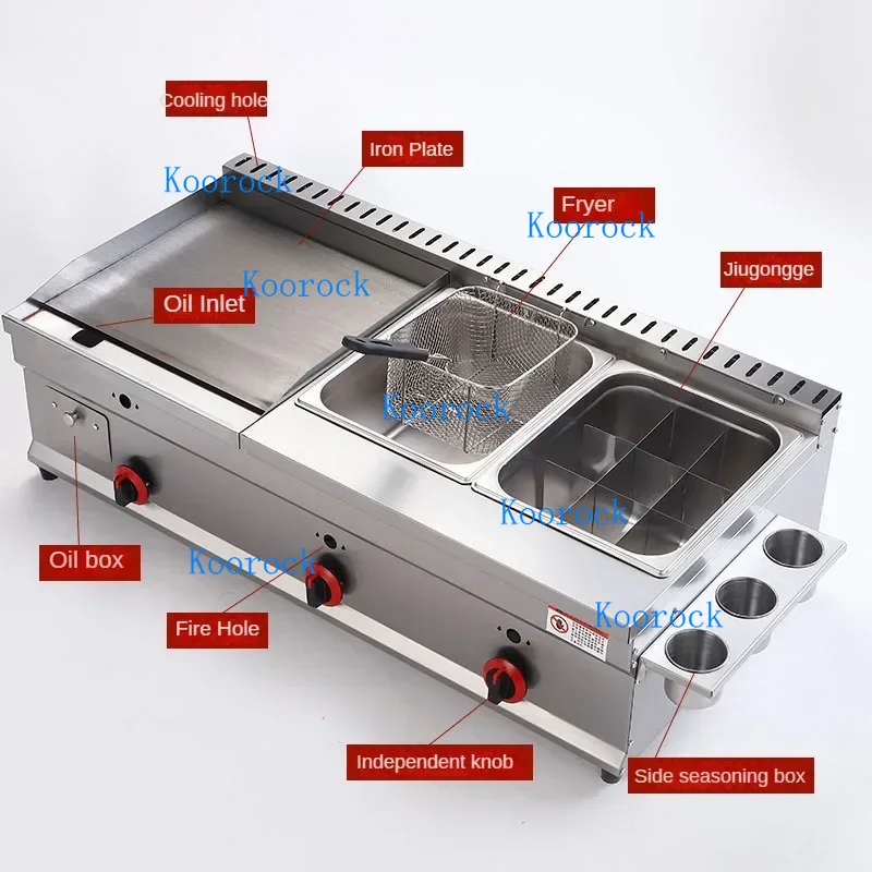 Commercial Gas Griddle & Fryer - Teppanyaki Grill Table のレビューと価格