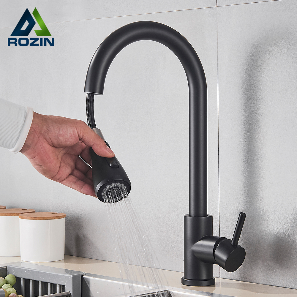 Rozin Black Kitchen Faucet Sin - Commercial Kitchen Faucets のレビューと価格
