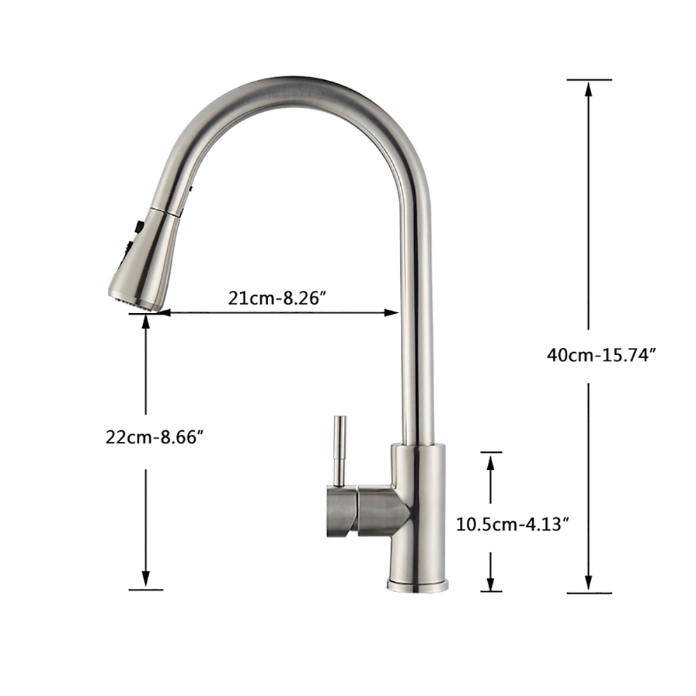 Rozin Black Kitchen Faucet Sin - Commercial Kitchen Faucets のレビューと価格