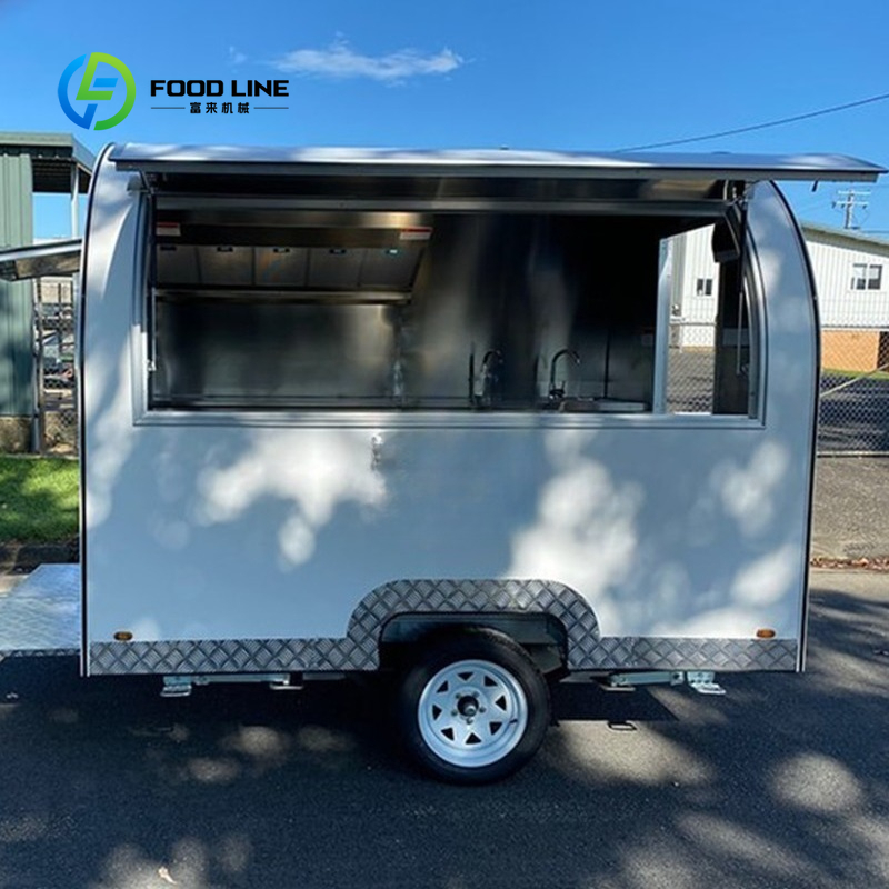 Customized Round Food Trailer  - Commercial Kitchen Windows のレビューと価格