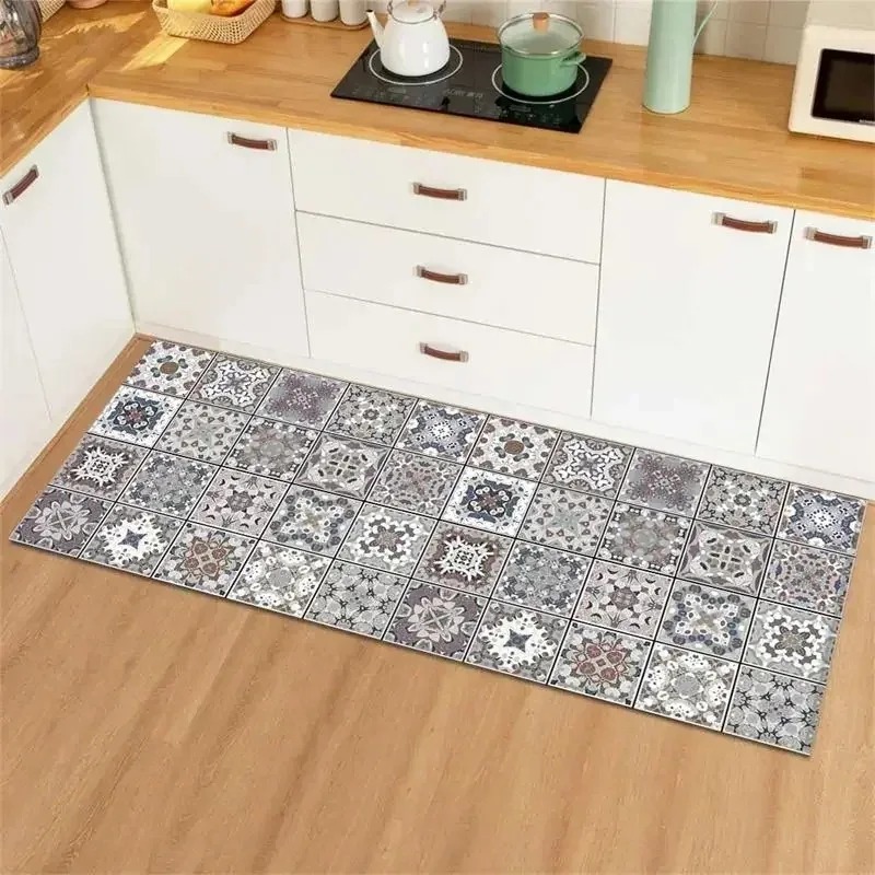 Blue Yellow Vintage Tile Colla - Commercial Kitchen Tile のレビューと価格