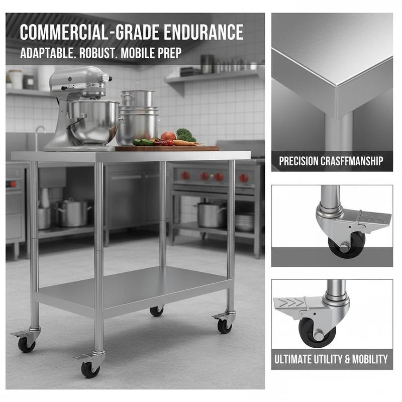 Metal Prep Station 24 x 24 x 3 - Commercial Kitchen Designer のレビューと価格