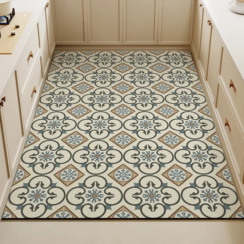 Vintage Floral Tile Print Kitc - Commercial Kitchen Tile のレビューと価格