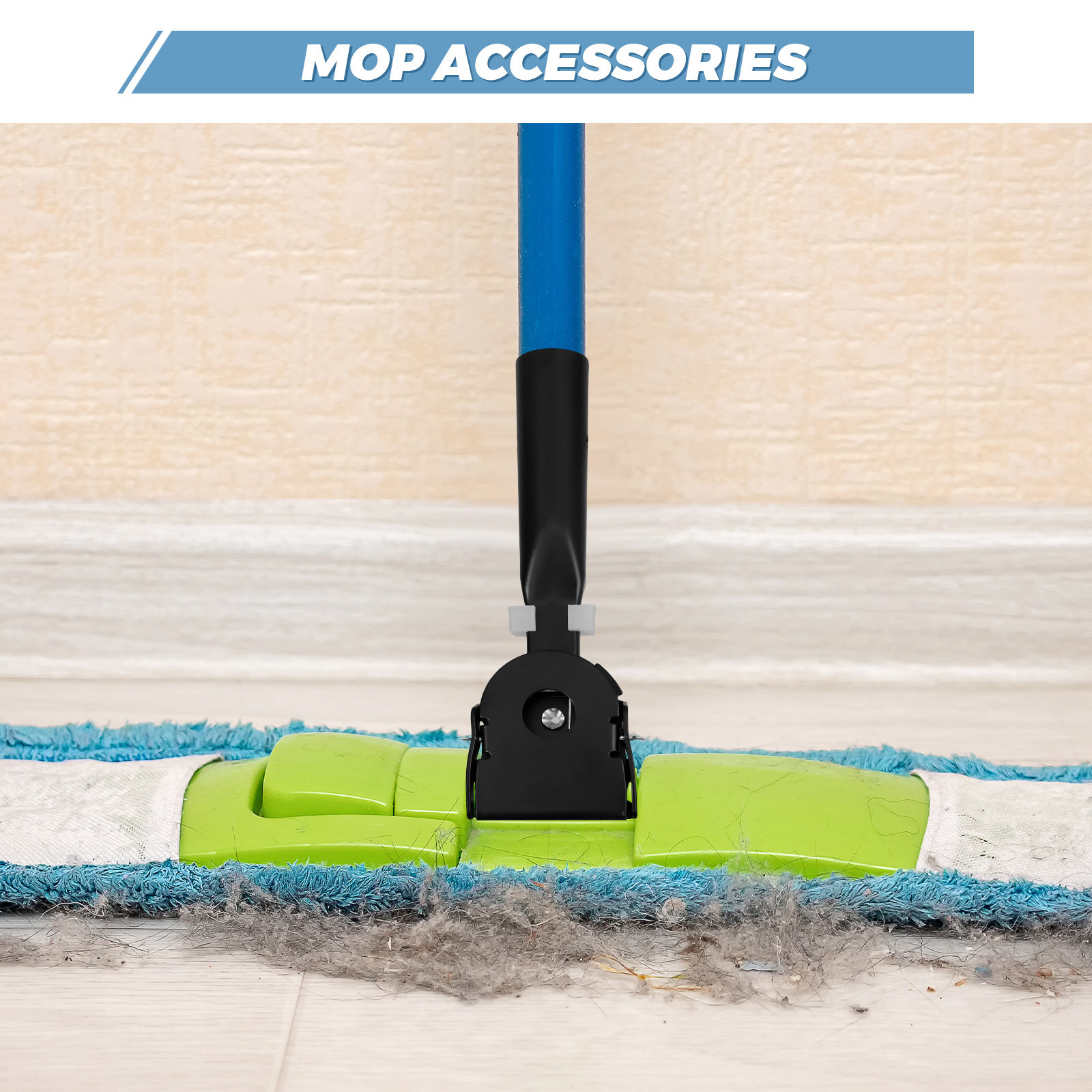 2Pcs Dust Mop Pusher Head Clam - Commercial Kitchen Tile のレビューと価格
