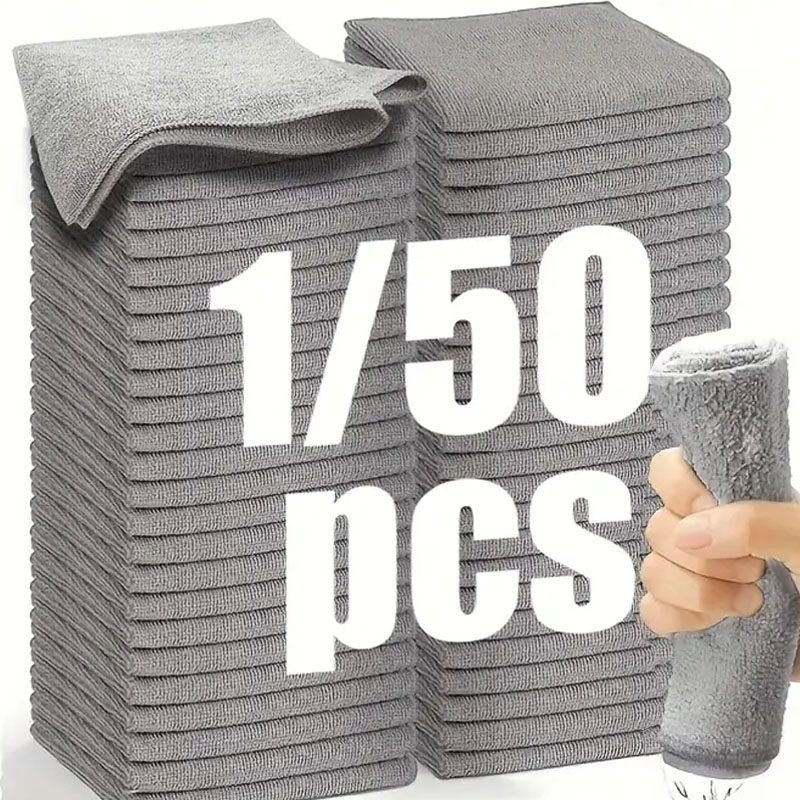 1/50pcs Microfiber Cleaning Cl - Commercial Kitchen Towels のレビューと価格