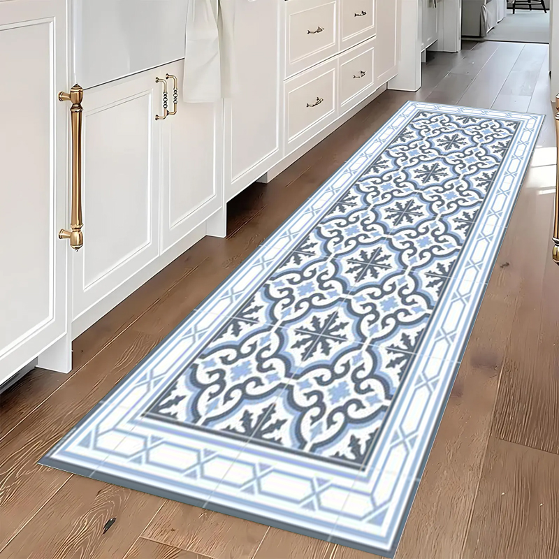Blue and Grey Geometric Tile P - Commercial Kitchen Tile のレビューと価格
