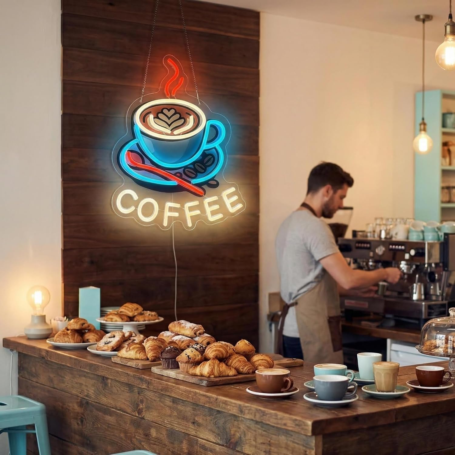 Coffee Neon Sign USB Powered L - Commercial Kitchen Windows のレビューと価格